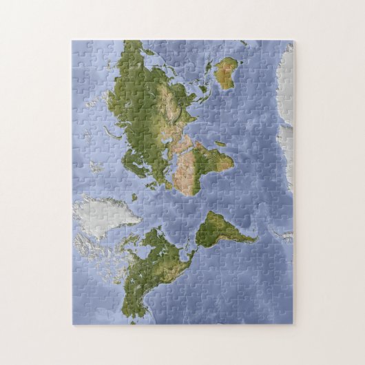 Mercator-Wereldkaart Legpuzzel (Verticaal)
