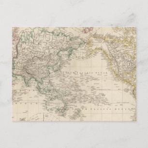 Mercators Projectie van de wereld Briefkaart