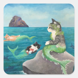 Mercats Vierkante Sticker