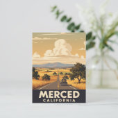 Merced California Central Valley Briefkaart (Staand voorkant)