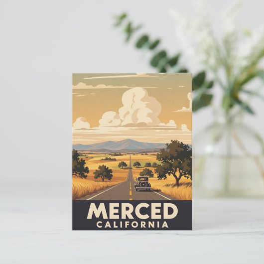 Merced California Central Valley Briefkaart (Staand voorkant)