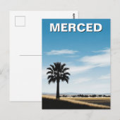 Merced California Central Valley Briefkaart (Voorkant / Achterkant)