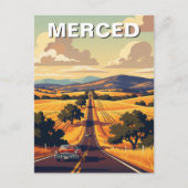 Merced California Central Valley Briefkaart (Voorkant)