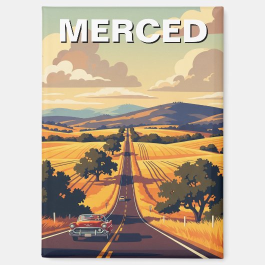 Merced California Central Valley Magneet (Voorkant)