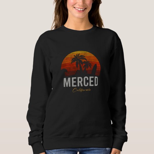 Merced California Retro Surfer  Beach Trui (Voorkant)