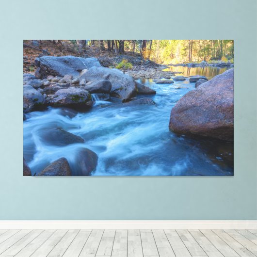 Merced in de herfst canvas afdruk (Insitu (Houten vloer))