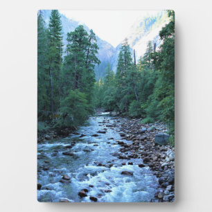 Merced River by Happy Isles, Yosemite, CA Fotoplaat