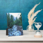 Merced River by Happy Isles, Yosemite, CA Fotoplaat (Zijkant)
