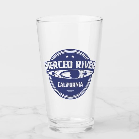 Merced River California Kajakvaren Glas (Voorkant)