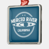 Merced River California Kayaking Metalen Ornament (Links)