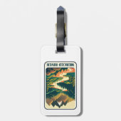 Merced River California kleuren Bagagelabel (Achterkant verticaal)