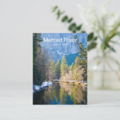 Merced River Januari Yosemite Nederland Producten Briefkaart (Staand voorkant)