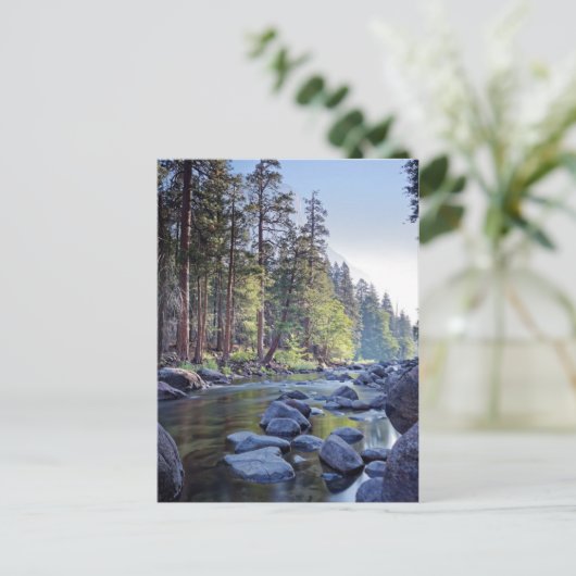 Merced River | Nationaal park Yosemite op Sunrise Briefkaart (Staand voorkant)