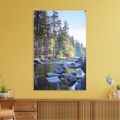 Merced River | Nationaal park Yosemite op Sunrise Canvas Afdruk (Insitu (Woonkamer))