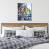 Merced River | Nationaal park Yosemite op Sunrise Canvas Afdruk (Insitu (Slaapkamer))