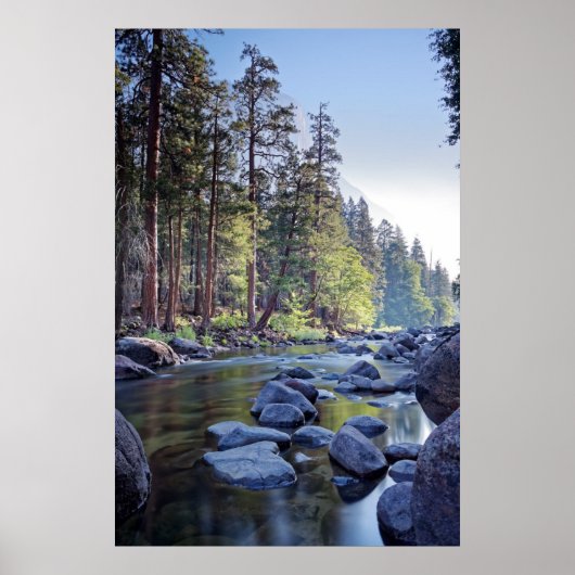 Merced River | Nationaal park Yosemite op Sunrise Poster (Voorkant)