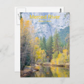Merced River November Yosemite Nederland Producten Briefkaart (Voorkant / Achterkant)