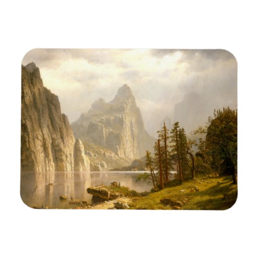Merced River-Yosemite Valley, Albert Bierstadt Magneet (Horizontaal)