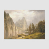 Merced River-Yosemite Valley, Albert Bierstadt Tissuepapier (Voorkant)