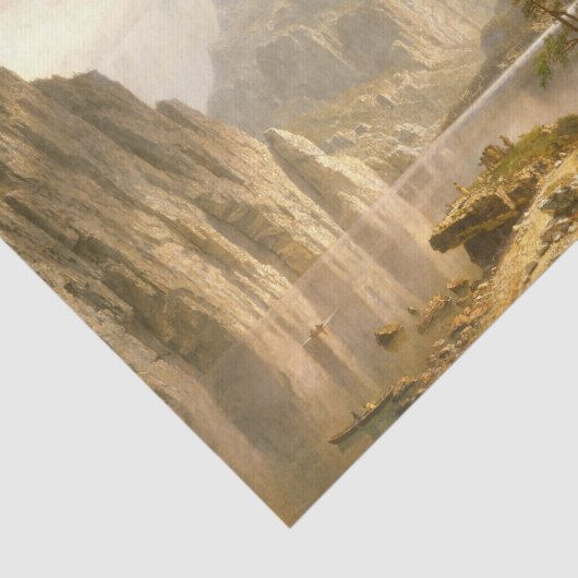 Merced River-Yosemite Valley, Albert Bierstadt Tissuepapier (Detail)
