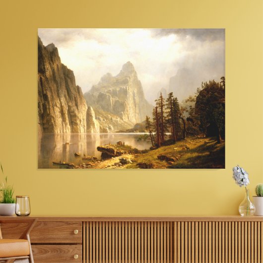 Merced River Yosemite Valley Canvas Afdruk (Insitu (Woonkamer))
