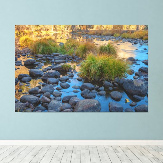 Merced Riverbed Canvas Afdruk (Insitu (Houten vloer))