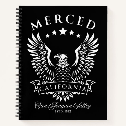 Merced San Joaquin Valley California  Eagle Notitieboek (Voorkant)