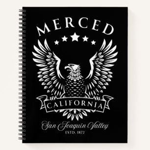 Merced San Joaquin Valley Californië Vintage Eagle Notitieboek
