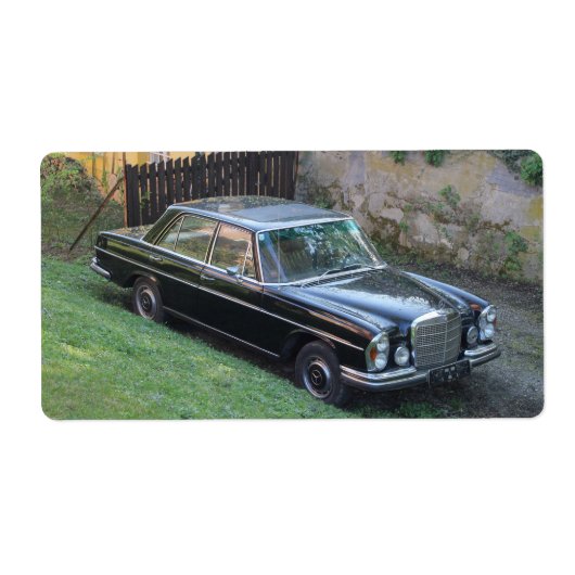 Mercedes 280SE W108 Etiket (Voorkant)