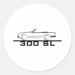 Mercedes 300 SL Type 107 Ronde Sticker