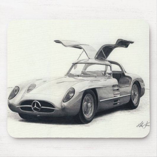 Mercedes 300SLR-coupe Muismat (Voorkant)