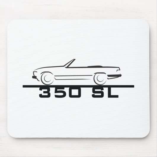 Mercedes 350 SL Type 107 Muismat (Voorkant)