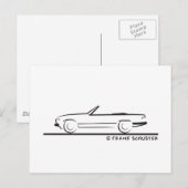 Mercedes 450 SL Type 107 Briefkaart (Voorkant / Achterkant)