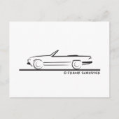 Mercedes 450 SL Type 107 Briefkaart (Voorkant)