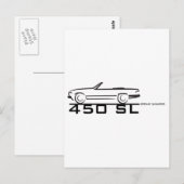 Mercedes 450SL Briefkaart (Voorkant / Achterkant)