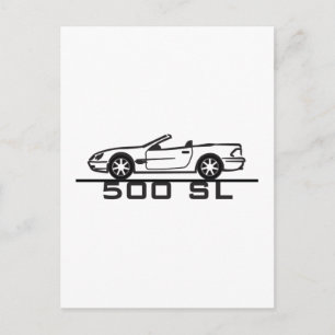 Mercedes 500 SL Type 230 Briefkaart
