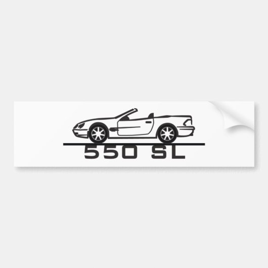 Mercedes 550 SL Type 230 Bumpersticker (Voorkant)