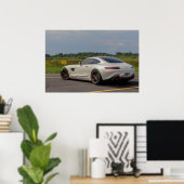Mercedes AMG-GTS Airstrip Poster (Thuiskantoor)