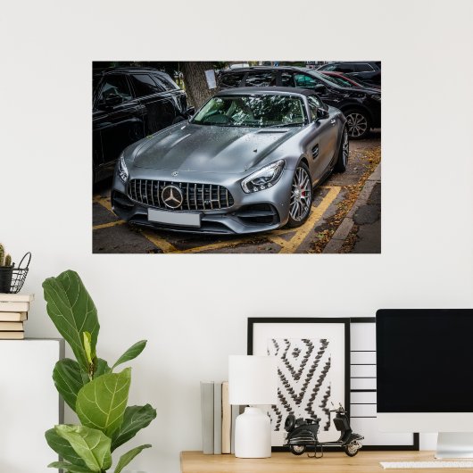 Mercedes AMG SL Roadster Poster (Thuiskantoor)
