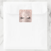 Mercedes Beauty Lashes Lotus - Postnummer Vierkante Sticker (Tas)