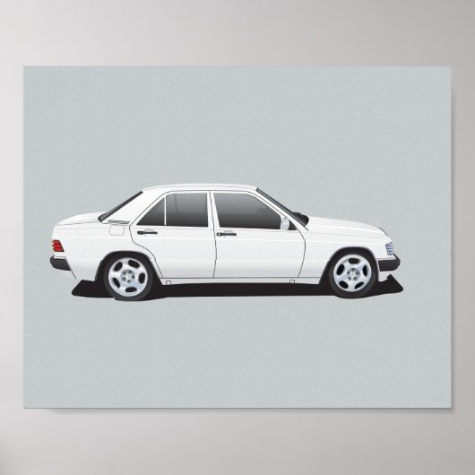 Mercedes-Benz 190E Poster (Voorkant)