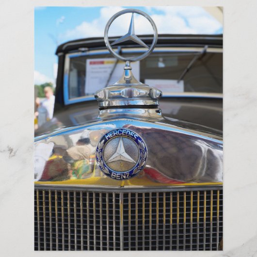 Mercedes-Benz 260D. 's Werelds eerste dieselauto. Flyer (Voorkant)