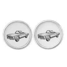Mercedes Benz 280 SL Cabriolet Auto Illustratie