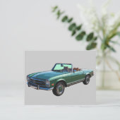 Mercedes Benz 280 SL Converteerbaar Briefkaart (Staand voorkant)