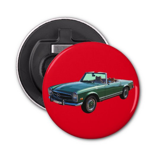 Mercedes Benz 280 SL Converteerbaar Button Flesopener (Voorkant)