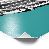 Mercedes Benz 280 SL Converteerbaar Illustratie Foto Afdruk (Hoek)