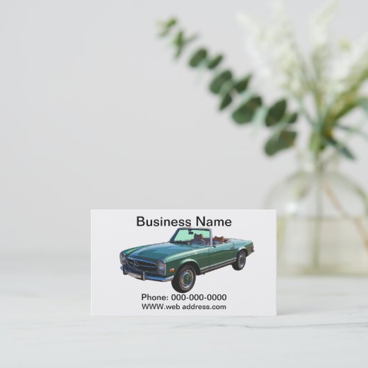 Mercedes Benz 280 SL Converteerbaar Visitekaartje (Staand voorkant)