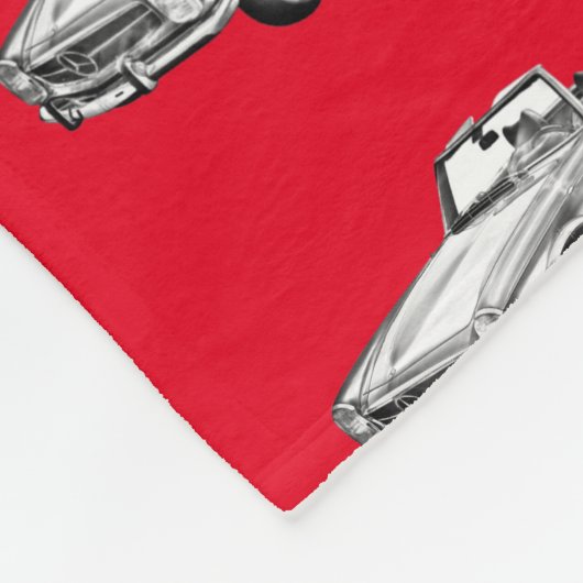 Mercedes Benz 280 SL Converteerbare Car Illustrati Fleece Deken (Hoek)