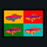 Mercedes Benz 280 SL Converteerbare Pop Art Poster<br><div class="desc">Colorful Mercedes Benz 280 SL Converteerbaar luxe pop art afbeelding.</div>