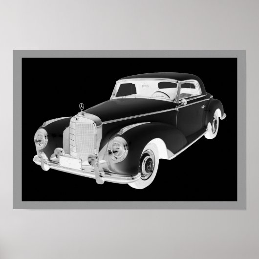 Mercedes Benz 300 Luxury Art Poster (Voorkant)